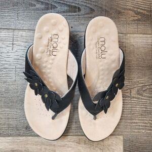 Malu Super Comfort Women's Black Sandals Size 7 Boho Resort Summer